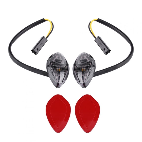YAHHU 1 Pair Motorcycle Flush LED Turn Signals Light Amber For Honda Grom 2014-2016