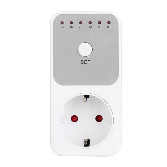 YAHHU 1 to 10 Hours Countdown Timer Plug-in Socket Control Switch Energy Saving Outlet 230V