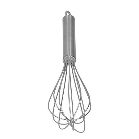 YAHHU 10 Inch (25.4 cm) Stainless Steel Manual Whisk 6-Wire Egg Beater Hand Blender Mixer Kitchen Tool for Home Baking Cooking Pastry Mixing Whisking Durability and Sturdiness