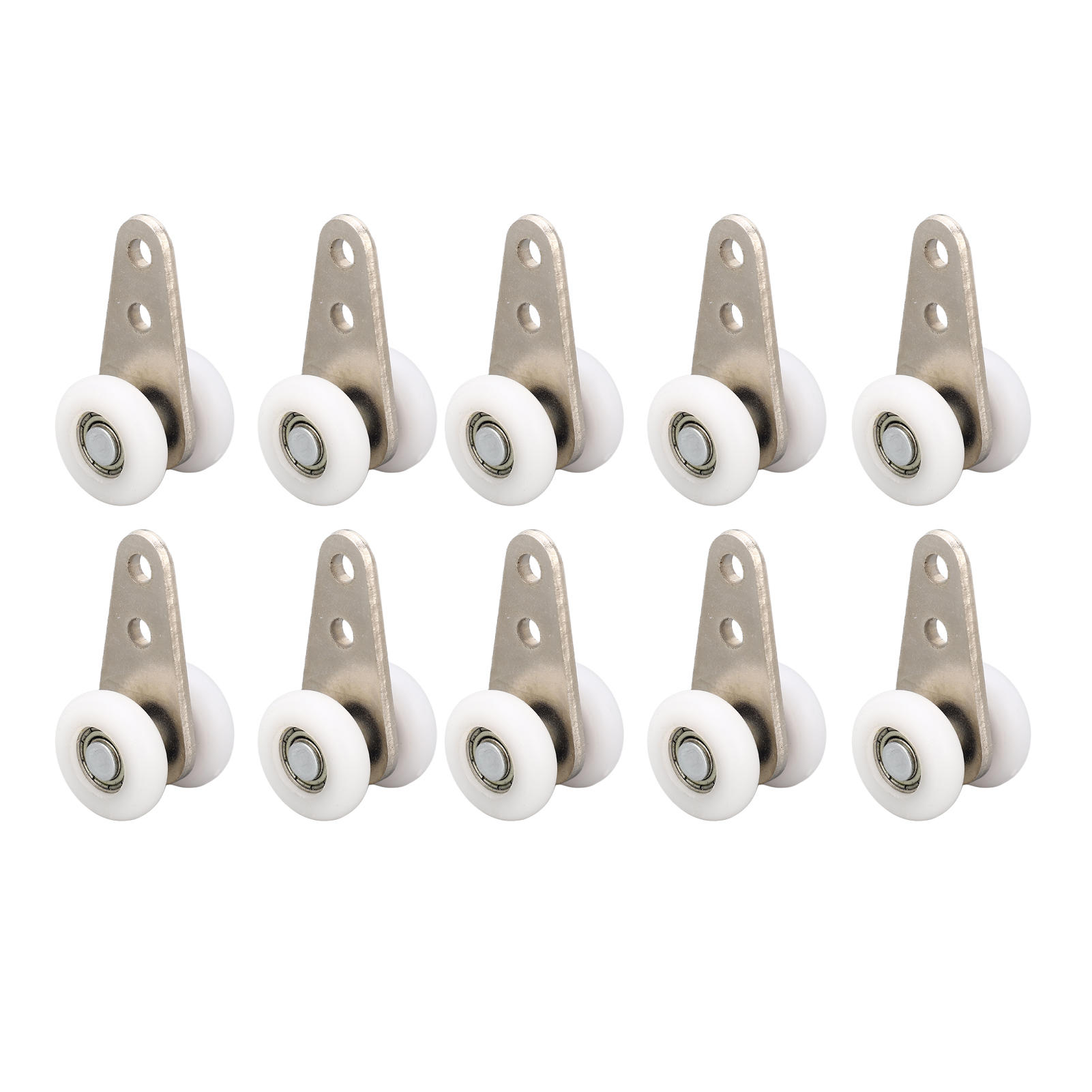 Window Rope Pulley YAHHU 10‑Pack 23 mm Nylon Pulleys with Stainless‑Steel Brackets – White ...