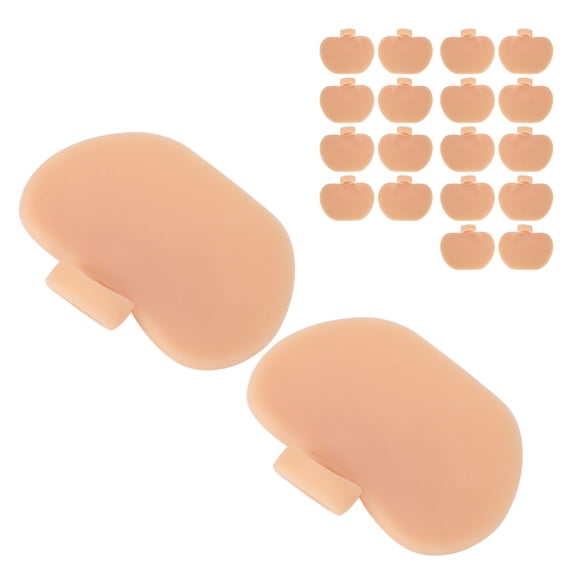 YAHHU 10 Pairs SEBS Forefoot Metatarsal Pads Pressure Relief NonSlip Toe Separator Foot Care Tool for Bunion Correction Overlapping Toes Cushion Support Skin Color Medium to Large Size