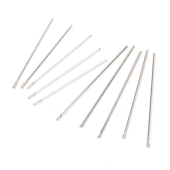 YAHHU 10-Piece Stainless Steel Doll Hair Rerooting Needles Kit for DIY Wig Making and Rehairing Tool Set (0.6mm and 0.8mm), Essential Arts & Crafts Supplies for Doll Repair and Customization