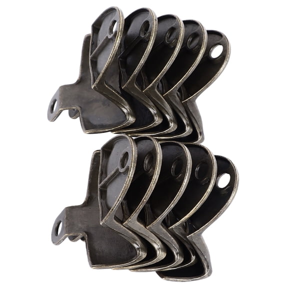 YAHHU 10 Sets Rustic Zinc Alloy Beer Bottle Opener Antique Bronze Wall Mounted Cap Catcher Vintage Beverage Tool for Kitchen Home Bar Pub with 20 Mounting Screws Included (5.12 inches / 13 cm)