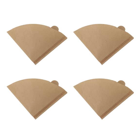 YAHHU 100-Pack Soft Wood Pulp Coffee Filter Cones  Eco-Friendly, Smooth Texture, Ideal for Drip & V60 Machines