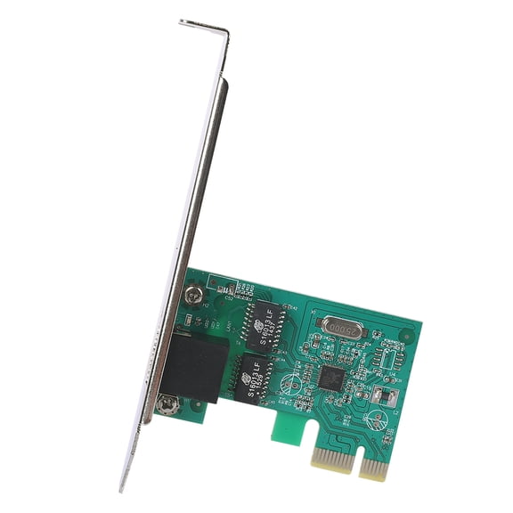 YAHHU 1000Mbps Gigabit PCI-E Network Card High-Speed RJ45 Ethernet PC Desktop Adapter 10/100/1000M Adaptive Wireless Support Compatible with Windows XP/7/8 (5.9 inches / 15 cm)