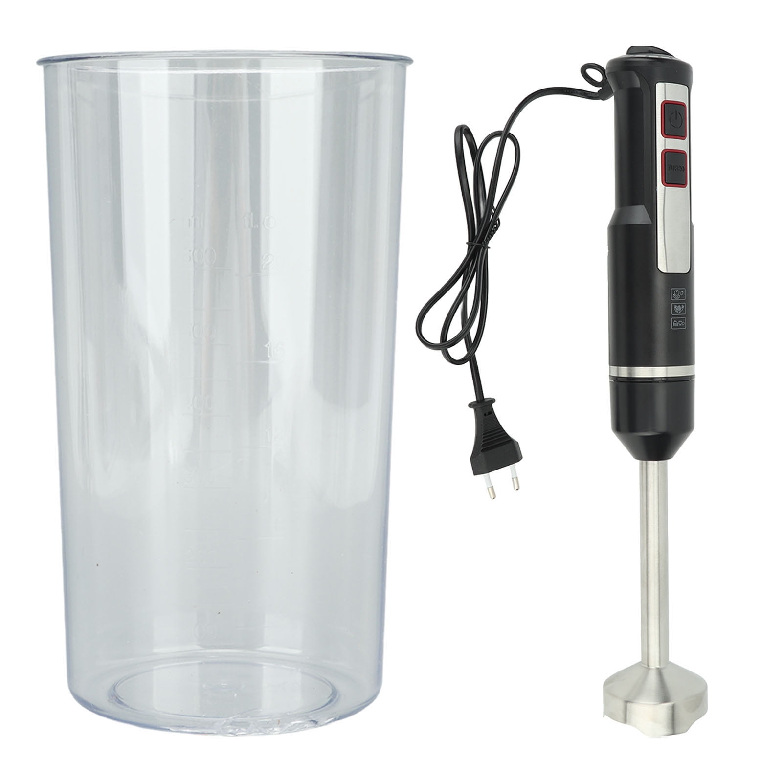YAHHU 1000W Hand Blender Electric Immersion Whisk Mixer Tool for Smoothies and Baby Food, Black