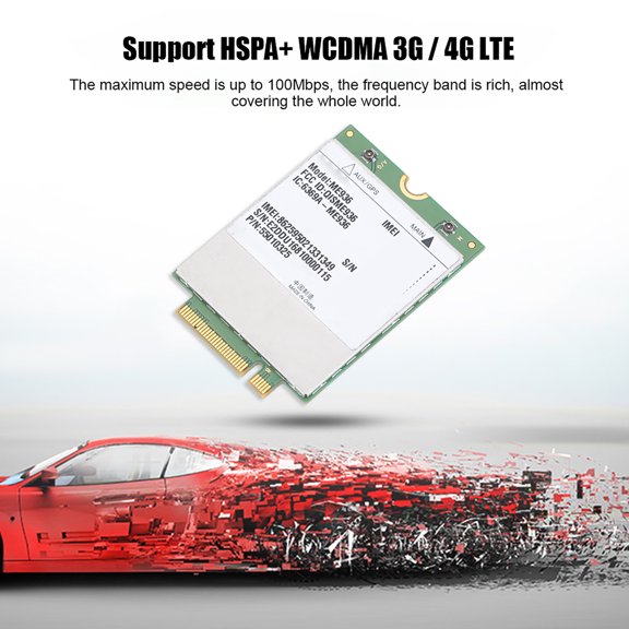 YAHHU 100Mbps FDD LTE 4G Module NGFF Interface M.2 Socket 2 Support HSPa WCDMA 3G 4G LTE Network Card (6 inches / 15.24 cm)