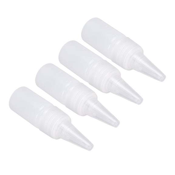 YAHHU 100PCS 10ml / 0.34 fl oz Squeeze Bottles Semitransparent Plastic Empty Squirt Bottle for Paint Oil Arts Crafts Multifunctional Small Condiment Applicator