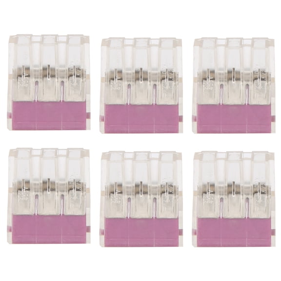 YAHHU 100Pcs Push Wire Wiring Connector Quick Connection Terminal Block Soft Hard Line Universal PCT-106 (0.8 inches / 19.8 mm)