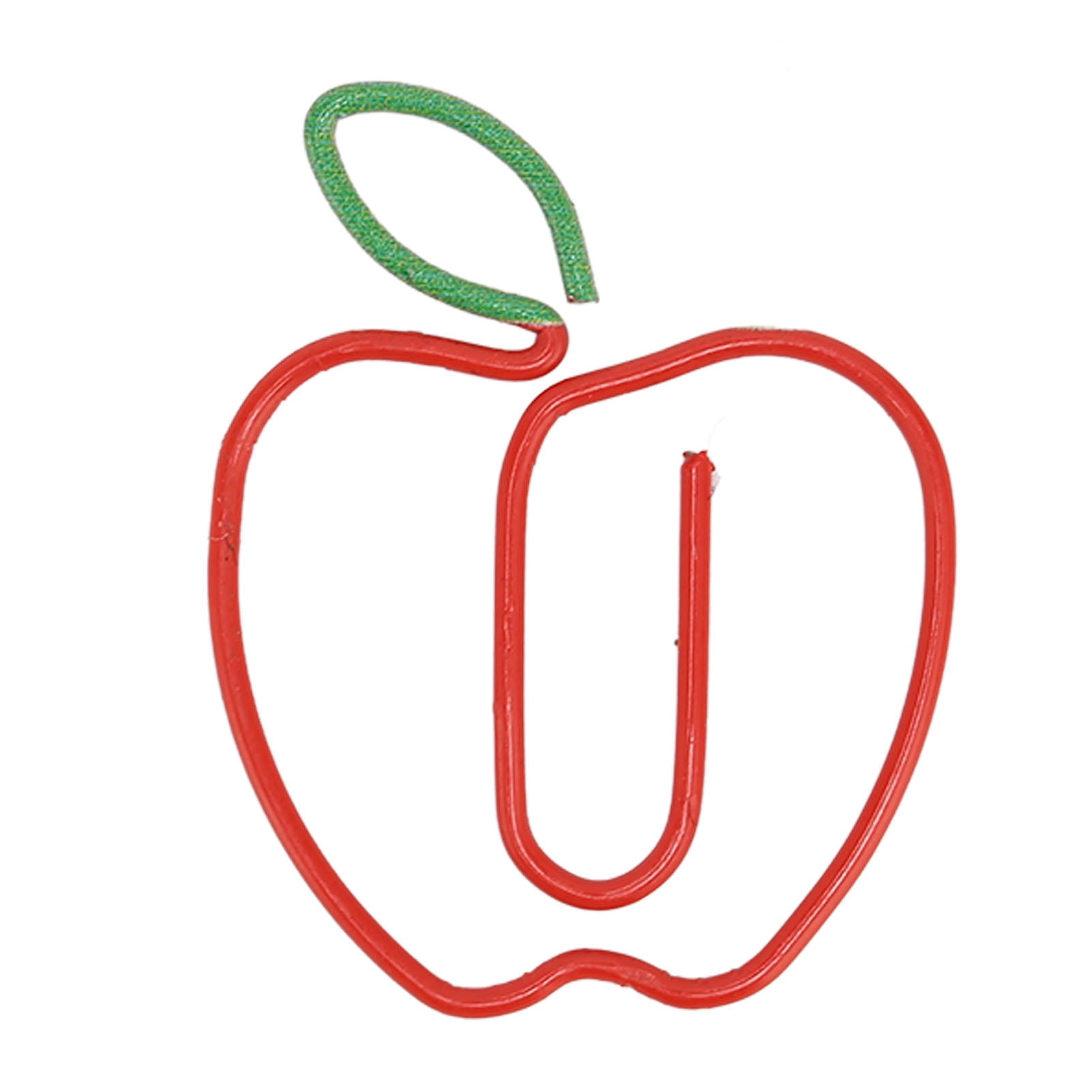 YAHHU 100pcs Cute Fruit‑Shaped Metal Paper Clips – Rust‑Proof, Slip‑Resistant, Decorative, Durable for Office & Home