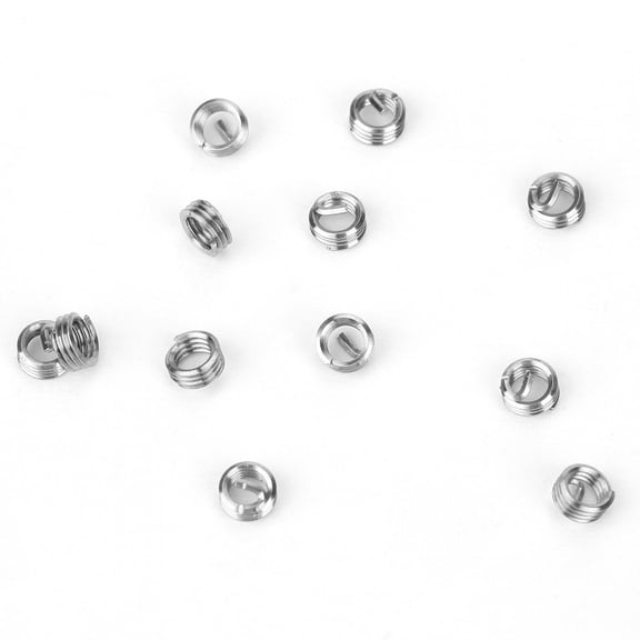 YAHHU 100pcs M3 Stainless Steel SS304 Coiled Wire Helical Screw Thread Inserts, M3x0.5x1.5 D
