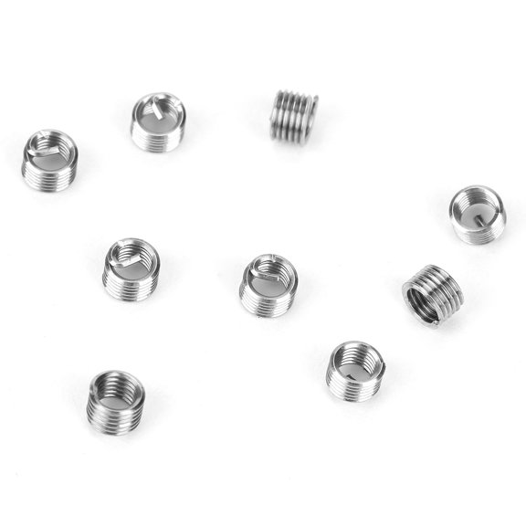 YAHHU 100pcs M3 Stainless Steel SS304 Coiled Wire Helical Screw Thread Inserts, M3x0.5x2 D