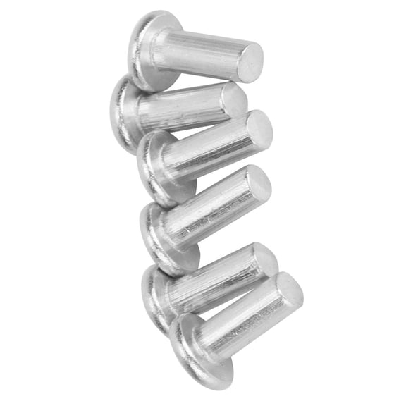 YAHHU 100pcs M4 x 10mm Flat Head Solid Aluminum Hardware Rivets for Metal (0.39 inches / 10 mm)