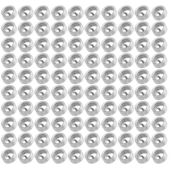 YAHHU 100pcs Stainless Steel Coiled Wire Helical Screw Thread Inserts M6 x 1.0 x 1D Length (0.24 in / 6 mm) for Metal Fastening, Thread Repair Kit with High Holding Power, Silver[cite: 1]