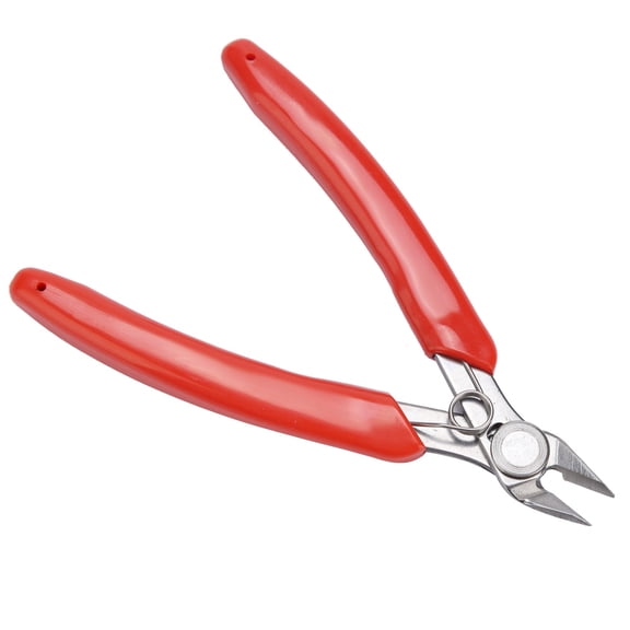 YAHHU 107F1 Mini Electronic Diagonal Pliers Cable Side Cutting Nippers Wire Cutter Hand Tool Large Size (8.26 inches / 21 cm) for Precision Electrical Works DIY Maintenance Home Repairs Crafts