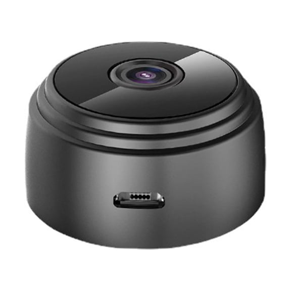 YAHHU 1080P High-Definition Mini Portable Security Camera, Smart WiFi Wireless Night Vision Motion Detection, 150 Wide Angle, Magnetic Base for Home Security & Kids Monitoring, Black