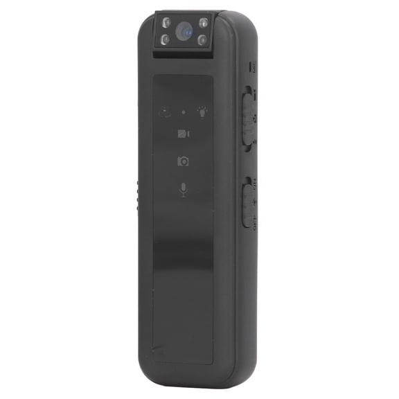 YAHHU 1080P Mini Camera Video Recorder Wearable Pocket Video Camera With LED Indicator Light Clip Black