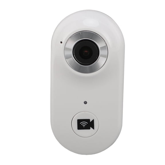 YAHHU 1080P WiFi Thumb Action Camera Wearable Body Worn Vlog Video Recorder with Magnetic Mount & Protective Case, Smart Portable Micro Cam for Sports & Pets, White (10 inches / 25.4 cm)