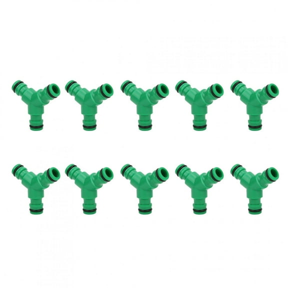 YAHHU 10PCS 3 Way Coupling Water Hose Fitting Y Connector Adapter Coupler for Garden Irrigation