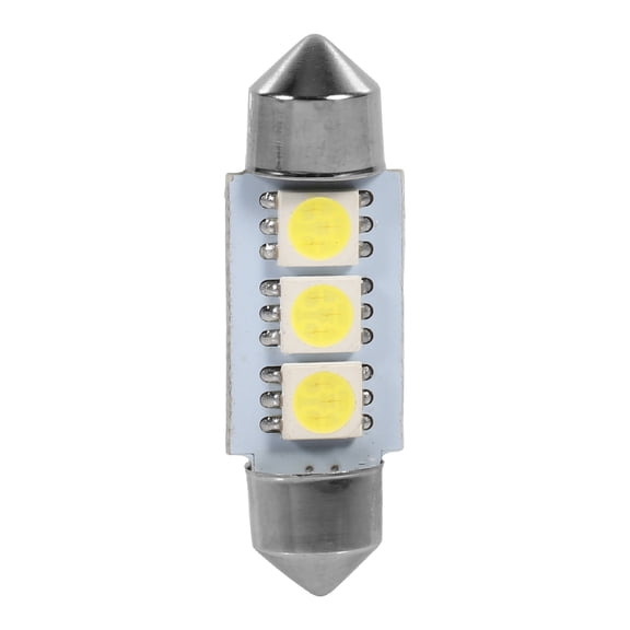 YAHHU 10PCS 36MM 12V 3 SMD 5050 LED Festoon Dome Car Light Bulbs Interior Lamp White Replacement for Auto Trunk License Plate Reading (0.39 inches / 1 cm x 1.42 inches / 3.6 cm) - Ultra Bright