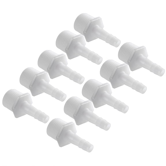 YAHHU 10PCS Aquarium 1/2 Inch Thread Pipe Adapter Fish Tank Air Pump Joint Hose Fittings Connector 8MM (0.31 inches) Premium Durable Replacement Parts for Home Commercial Use