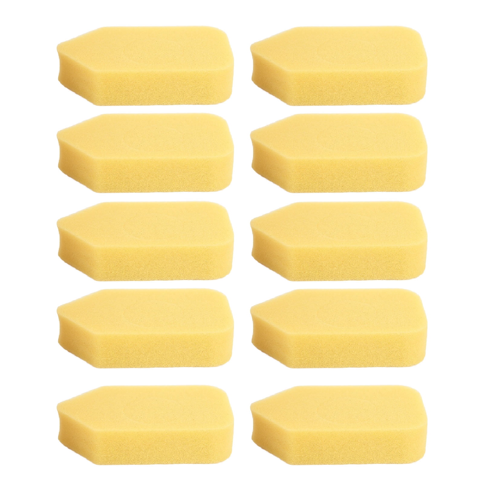 YAHHU 10PCS Lawnmower Foam Air Filter Replacement Set for Briggs & Stratton 698369 4216 5088 5099, Premium PU Foam Lawn Mower Engine Cleaner Accessory Parts (11.81 inches / 30 cm)