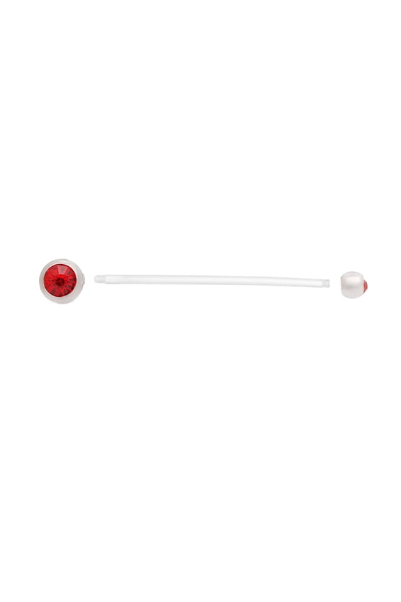 10PCS Navel Belly Button Ring Pregnancy Maternity Flexible Clear Long Belly Button Rings Retainer