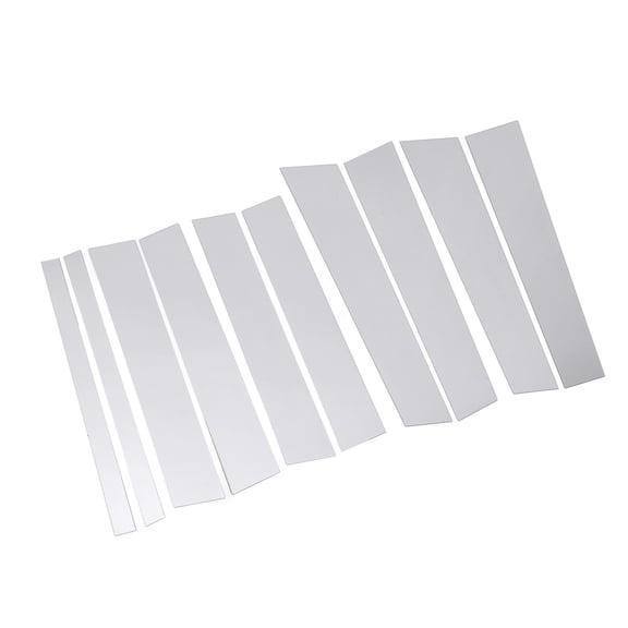 YAHHU 10PCS Pillar Post Cover Mirrored Surface Chrome Pillar Posts Replacement Window Decals Trim For Mercedes-Benz GL-Class X164 2007 2008 2009 2010 2011 2012 Automotive Exterior Door Accessories