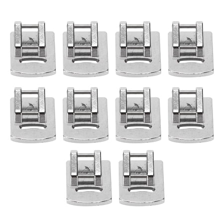 YAHHU 10Pcs Gathering Foot Double Pin Stainless Steel Household Sewing Machine Accessories Kit for Quilting Ruffling Garment Mending Universal Fit Replacement Parts Tools