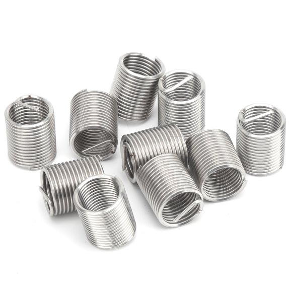 YAHHU 10Pcs Thread Repair Inserts Steel Wire Protection Sleeve Hardware Fastener M18 x 2.0 x 2D, 1.4 inches / 36 mm