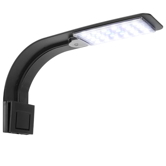 YAHHU 10W LED Fish Tank Aquarium Light Clip-On Water Plant Grow Lamp, White Blue Light (10.6 inches / 27 cm)
