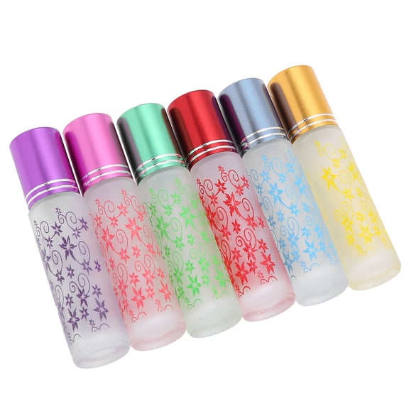 YAHHU 10ml Essential Oil Roller Bottle Anti-Leakage Empty Glass Roller Balls Bottles Container Set for Travel Aromatherapy Perfume and Skincare Liquids, 0.34 fl oz / 10 ml, 1 Count