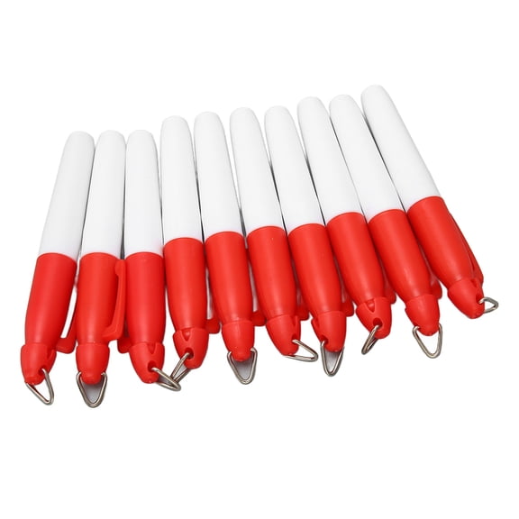 YAHHU 10pcs Golfing Marker Pen Oil Based Waterproof Portable Ball Line Marker Tool Alignment Tool for Drawing Coloring Red 5.9 inches / 15 cm Premium Set