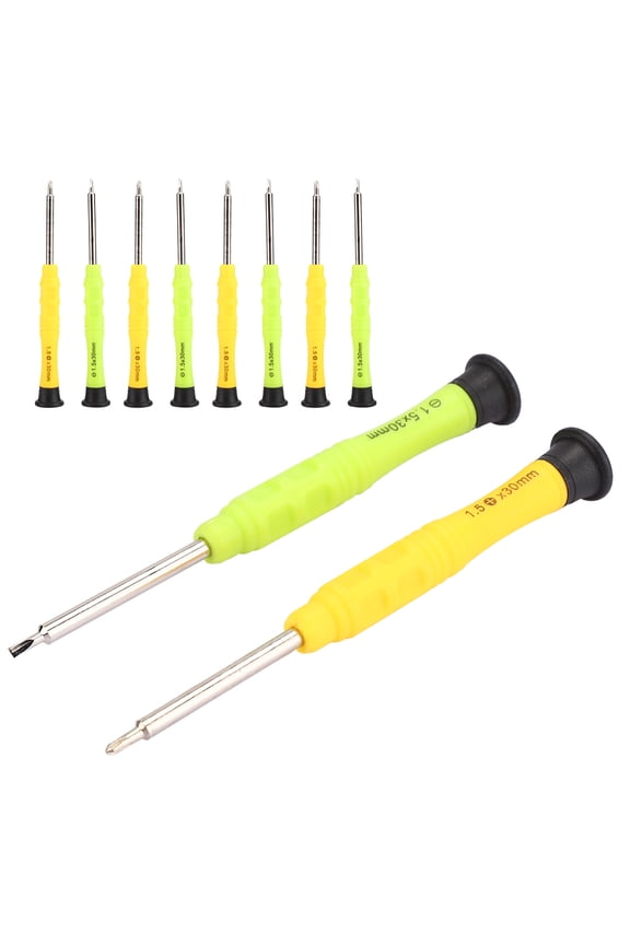 10pcs Professional Metal Flat Cross Screwdriver Set Watch Repair Tool Kit for Precision Jewelers (3.5 inches / 9 cm)