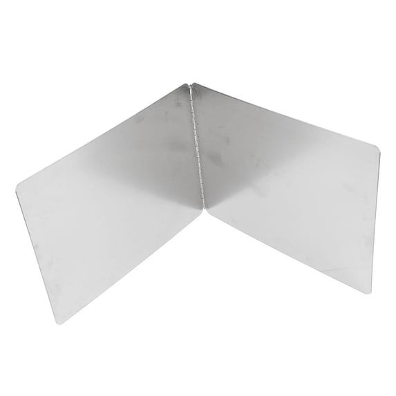 YAHHU 11.8" Stainless Steel 2‑Sided Stove Grease Shield – Heat‑Proof, Anti‑Stick, Foldable Splash Guard
