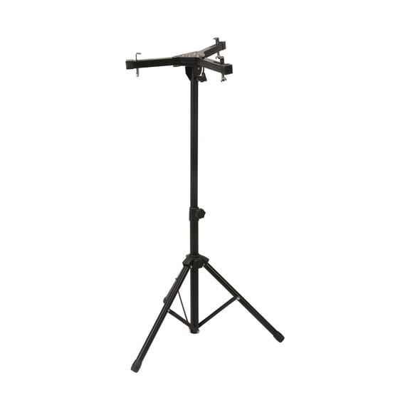 YAHHU 11-Inch to 12-Inch Adjustable Mute Drum Stand, Premium Metal Percussion Silencer Pad Holder, Stable Practice Rack with Anti-Slip Rubber Feet for Studio and Live Performances, Black