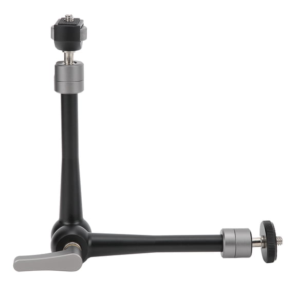 YAHHU 11-inch / 28 cm Magic Arm Camera Mount with 1/4in Screw for DSLR Cage Rig LED Video Light Monitor and Gimbal Black