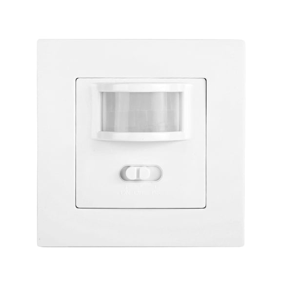 YAHHU 110-240V 86-Type High Power Infrared PIR Motion Inductive Wall Smart Switch, Elegant White