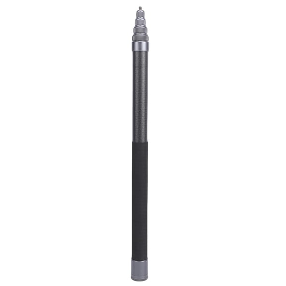 YAHHU 115.75 in / 294 cm Extendable Invisible Selfie Stick for Action Cameras 9 Sections Lightweight Carbon Fiber Ti Gray