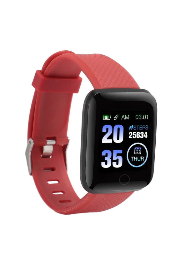 116 Plus Smart Watch 1.3 in / 3.3 cm TFT Color Screen IP67 Waterproof Fitness Tracker Red