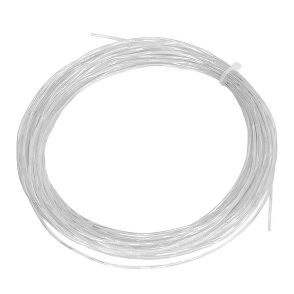 YAHHU 12.2m 1.30mm Tennis Rackets String Elastic Nylon Titanium Racquet Wire Replacement White