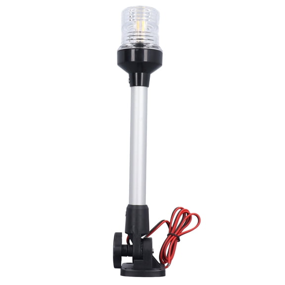 YAHHU 12" FoldDown LED Anchor Light IP66 Waterproof, 33LED 360 Visibility, 1224V DC, 5m Extension Cable, Durable PC/Aluminum Build