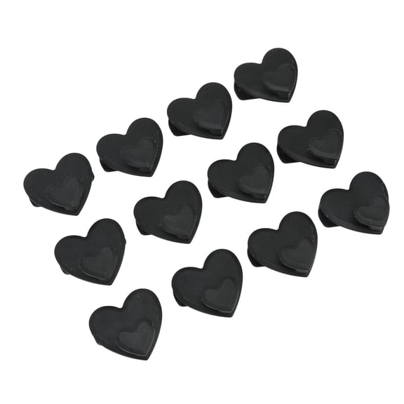 YAHHU 12 Pack Clothes Hanger Connector Hooks Cascading Hanger Connecting Hooks Multifunctional Wardrobe Space Saving Drying Hanger Extender Heavy Duty Plastic Closet Organizer Clips, Black