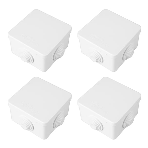 YAHHU 12 Pcs Cable Junction Box Waterproof Power Distribution Enclosure Box 3.15" x 3.15" x 1.97" / 80 x 80 x 50 mm for Outdoor Electrical[cite: 1]