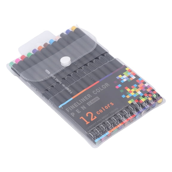 YAHHU 12 Pcs Sublimation Ink Pen Set Multicolor 0.4mm Fine Tip Heat Transfer Marker with Adapter