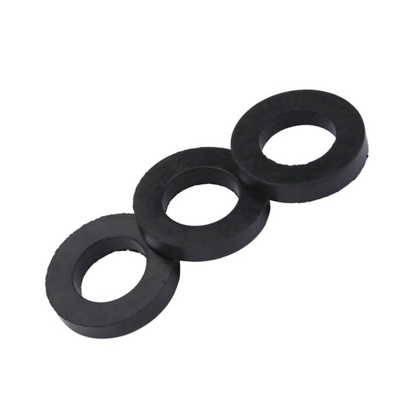 YAHHU 12 Pieces Black Rubber Washer Rings Sealing O-Rings Replacement Set for Shower Faucets and Water Pipes, 1/2 in (12 mm ID / 20 mm OD), High Durability Fastener and Plug Hydraulic Fitting