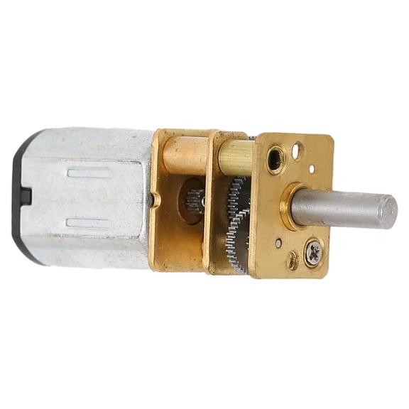 YAHHU 12FN20 DC 6V Gearwheel Gear Motor 10RPM High Torque Speed Reduction Electric Motor with 3x10mm Shaft Heavy Duty Gearbox Miniature Reduction Drive for Smart Robot DIY Projects (4.0x2.0x1.0 in)