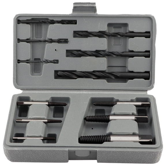 YAHHU 12Pcs Easy Out Rigid Screw Extractor Drill Bits Guide Set Broken Bolts Removing Fastener Tools For Home Improvement Heavy Duty Metal Wood Drilling Excellent Extractor Set