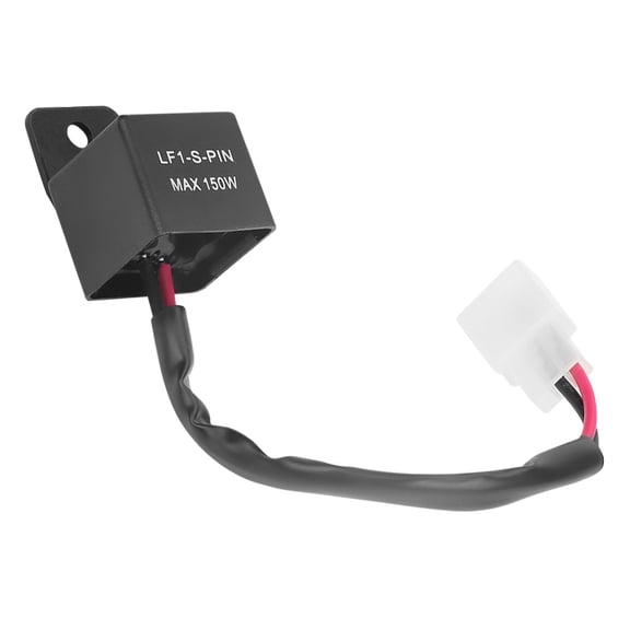 YAHHU 12V 150W 2-Pin LED Flasher Blinker Relay with Cable for Motorcycle Turn Signal Indicator, 8.7 inches / 22 cm Total Length