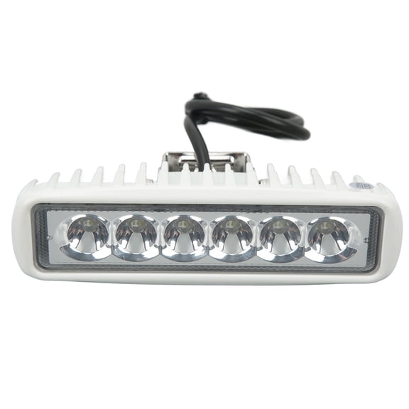 YAHHU 12V to 24VDC Boat LED Work Light IP67 Waterproof Bright Light Shockproof for Cars Yachts Outdoor Lighting White and Blue Light 16W (160mm / 6.30 inches)